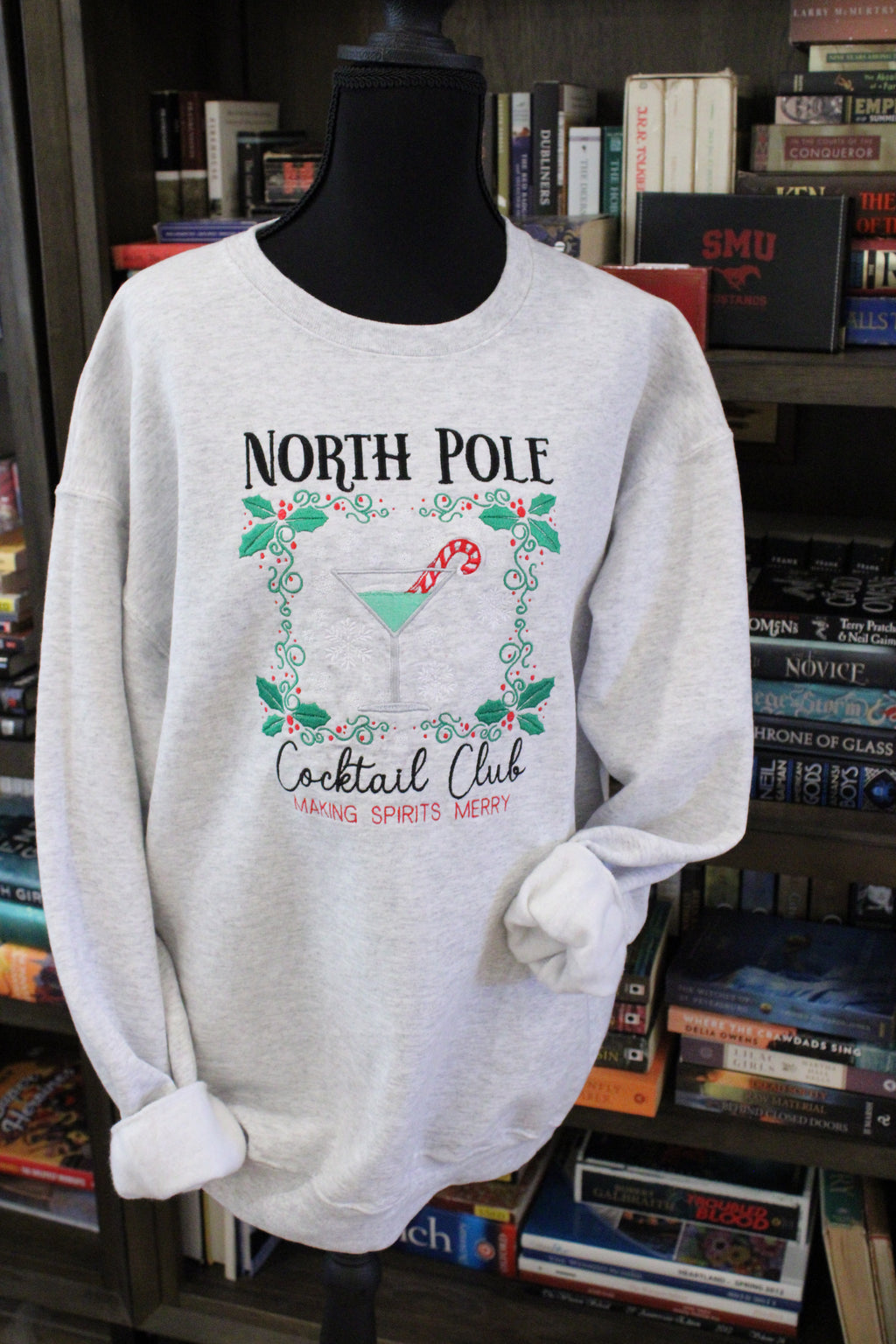 North Pole Cocktail Club Holiday Sweatshirt ❄️🍸