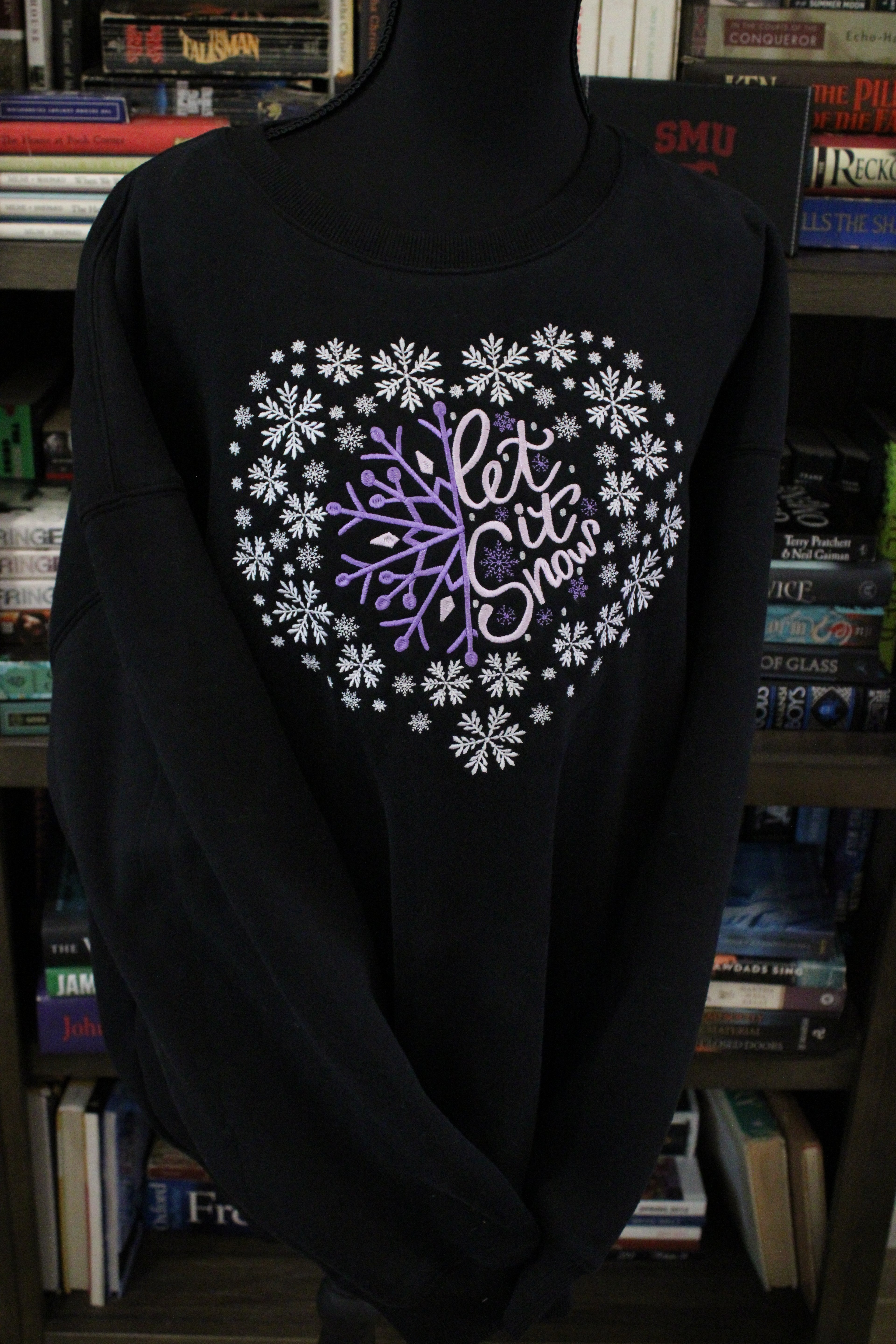 Let It Snow – Custom Embroidered Winter Sweatshirt ❄️