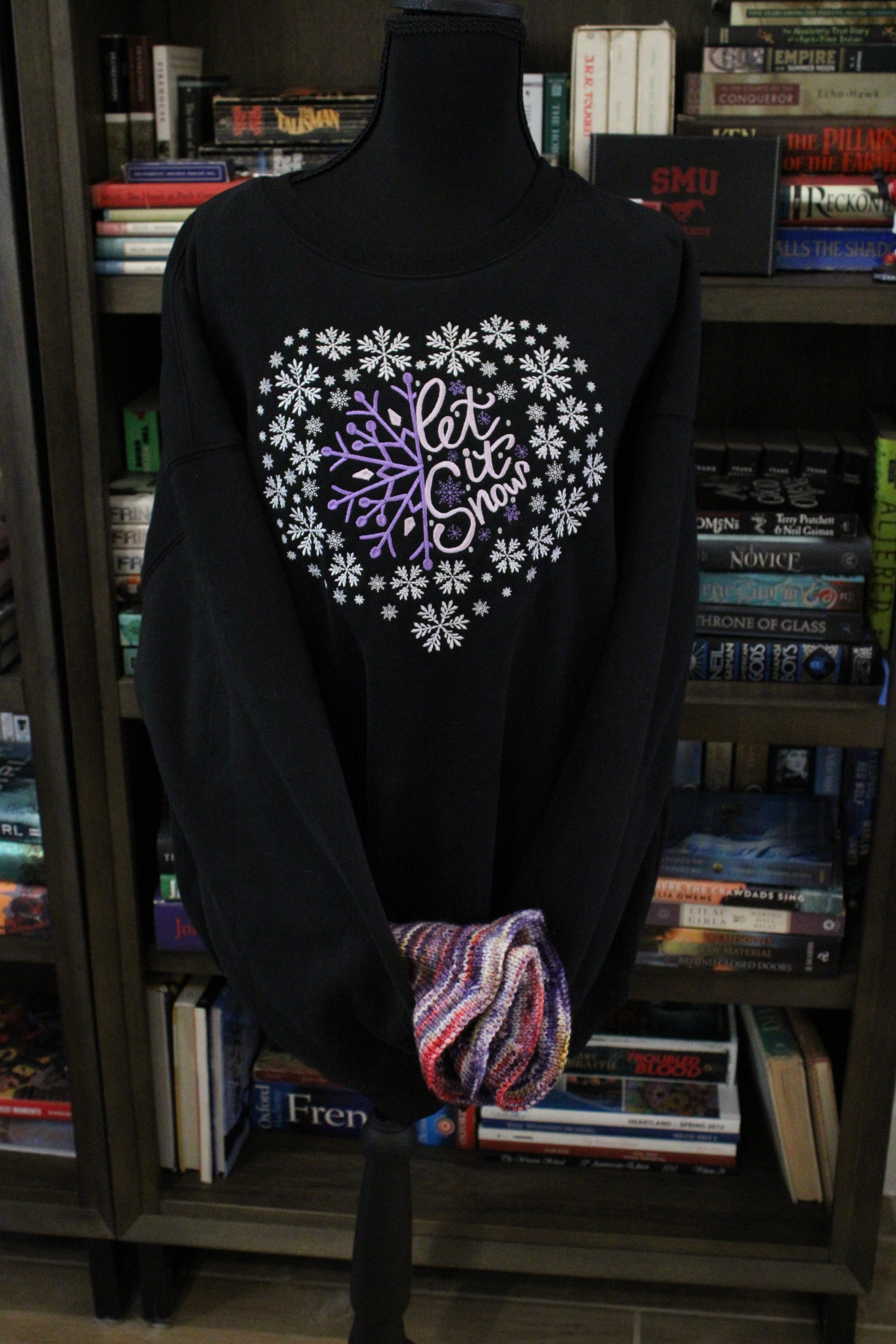 Let It Snow – Custom Embroidered Winter Sweatshirt ❄️