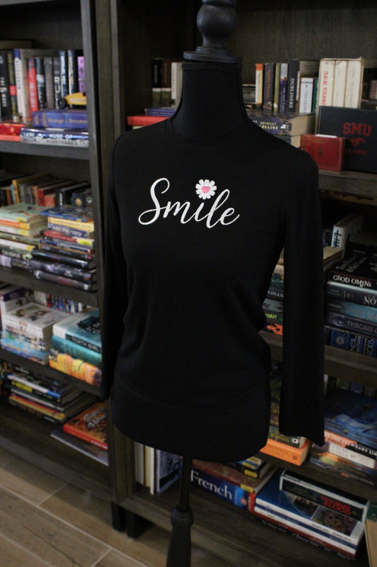 🌼 Smile Flower Power – Girls Winter Shirt